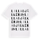 Lilla Bjälkerum ordlek t-shirt