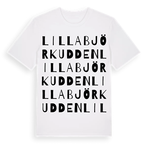 Lilla Björkudden ordlek t-shirt – ekologisk bomull t-shirt från Pinshirt