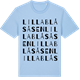 Blue Soul t-shirt med Lilla Blåsåsen ordlek t-shirt