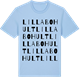 Blue Soul t-shirt med Lilla Bohult ordlek t-shirt