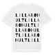 Lilla Bohult ordlek t-shirt