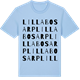 Blue Soul t-shirt med Lilla Bosarp ordlek t-shirt