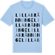 Blue Soul t-shirt med Lilla Bränninge ordlek t-shirt