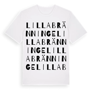 Lilla Bränninge ordlek t-shirt – ekologisk bomull t-shirt från Pinshirt
