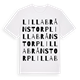 Lilla Brånstorp ordlek t-shirt