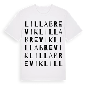Lilla Brevik ordlek t-shirt – ekologisk bomull t-shirt från Pinshirt