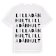White t-shirt med Lilla Dånhult ordlek t-shirt