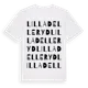 White t-shirt med Lilla Delleryd ordlek t-shirt