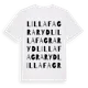 White t-shirt med Lilla Fagraryd ordlek t-shirt
