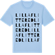 Blue Soul t-shirt med Lilla Flittered ordlek t-shirt