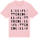 Pink Cotton t-shirt med Lilla Flittered ordlek t-shirt