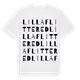 Lilla Flittered ordlek t-shirt