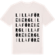Vintage White t-shirt med Lilla Föreberg ordlek t-shirt