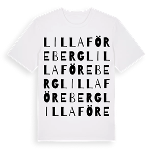 Lilla Föreberg ordlek t-shirt – ekologisk bomull t-shirt från Pinshirt