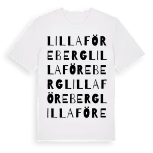 Lilla Föreberg ordlek t-shirt – ekologisk bomull t-shirt från Pinshirt