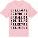 Pink Cotton t-shirt med Lilla Gålleryd ordlek t-shirt
