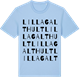 Blue Soul t-shirt med Lilla Galthult ordlek t-shirt