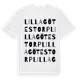 White t-shirt med Lilla Götestorp ordlek t-shirt