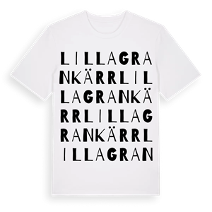 Lilla Grankärr ordlek t-shirt – ekologisk bomull t-shirt från Pinshirt