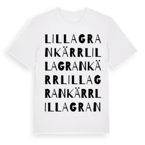 Lilla Grankärr ordlek t-shirt – ekologisk bomull t-shirt från Pinshirt