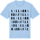 Blue Soul t-shirt med Lilla Grannafällan ordlek t-shirt