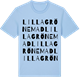 Blue Soul t-shirt med Lilla Grönemad ordlek t-shirt