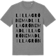 Mid Heather Gray t-shirt med Lilla Grönemad ordlek t-shirt