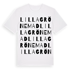 Lilla Grönemad ordlek t-shirt – ekologisk bomull t-shirt från Pinshirt