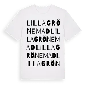 Lilla Grönemad ordlek t-shirt – ekologisk bomull t-shirt från Pinshirt
