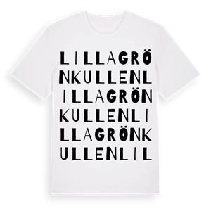 Lilla Grönkullen ordlek t-shirt – ekologisk bomull t-shirt från Pinshirt