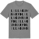 Mid Heather Gray t-shirt med Lilla Gumnaryd ordlek t-shirt