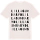 Vintage White t-shirt med Lilla Gumnaryd ordlek t-shirt