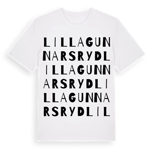 Lilla Gunnarsryd ordlek t-shirt – ekologisk bomull t-shirt från Pinshirt