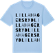 Blue Soul t-shirt med Lilla Hagersryd ordlek t-shirt