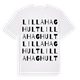 White t-shirt med Lilla Haghult ordlek t-shirt