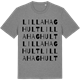 Mid Heather Gray t-shirt med Lilla Haghult ordlek t-shirt