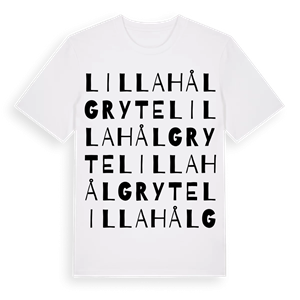 Lilla Hålgryte ordlek t-shirt – ekologisk bomull t-shirt från Pinshirt