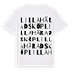 Lilla Häradsköp ordlek t-shirt