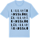 Blue Soul t-shirt med Lilla Häradsskögle ordlek t-shirt