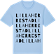 Blue Soul t-shirt med Lilla Herrestad ordlek t-shirt