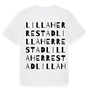 Lilla Herrestad ordlek t-shirt – ekologisk bomull t-shirt från Pinshirt