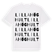 White t-shirt med Lilla Höghult ordlek t-shirt