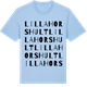 Blue Soul t-shirt med Lilla Horshult ordlek t-shirt