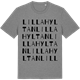 Mid Heather Gray t-shirt med Lilla Hyltan ordlek t-shirt