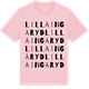 Pink Cotton t-shirt med Lilla Ingaryd ordlek t-shirt
