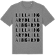 Mid Heather Gray t-shirt med Lilla Ingaryd ordlek t-shirt
