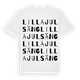 White t-shirt med Lilla Julsäng ordlek t-shirt
