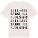 Vintage White t-shirt med Lilla Julsäng ordlek t-shirt