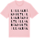 Pink Cotton t-shirt med Lilla Kråkhult ordlek t-shirt
