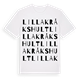 Lilla Kråkshult ordlek t-shirt